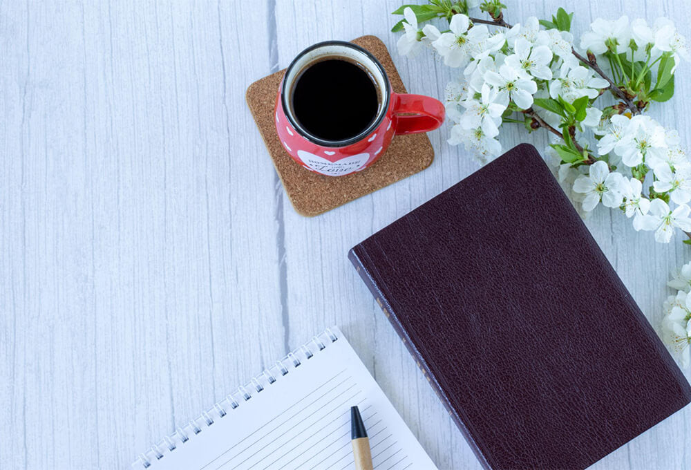 Morning Coffee with A Bible and Journal