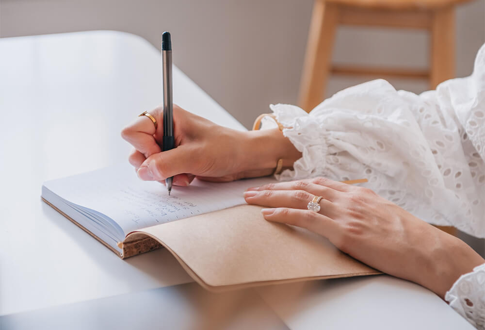 Woman Reading and reflecting quickly, growing in her faith