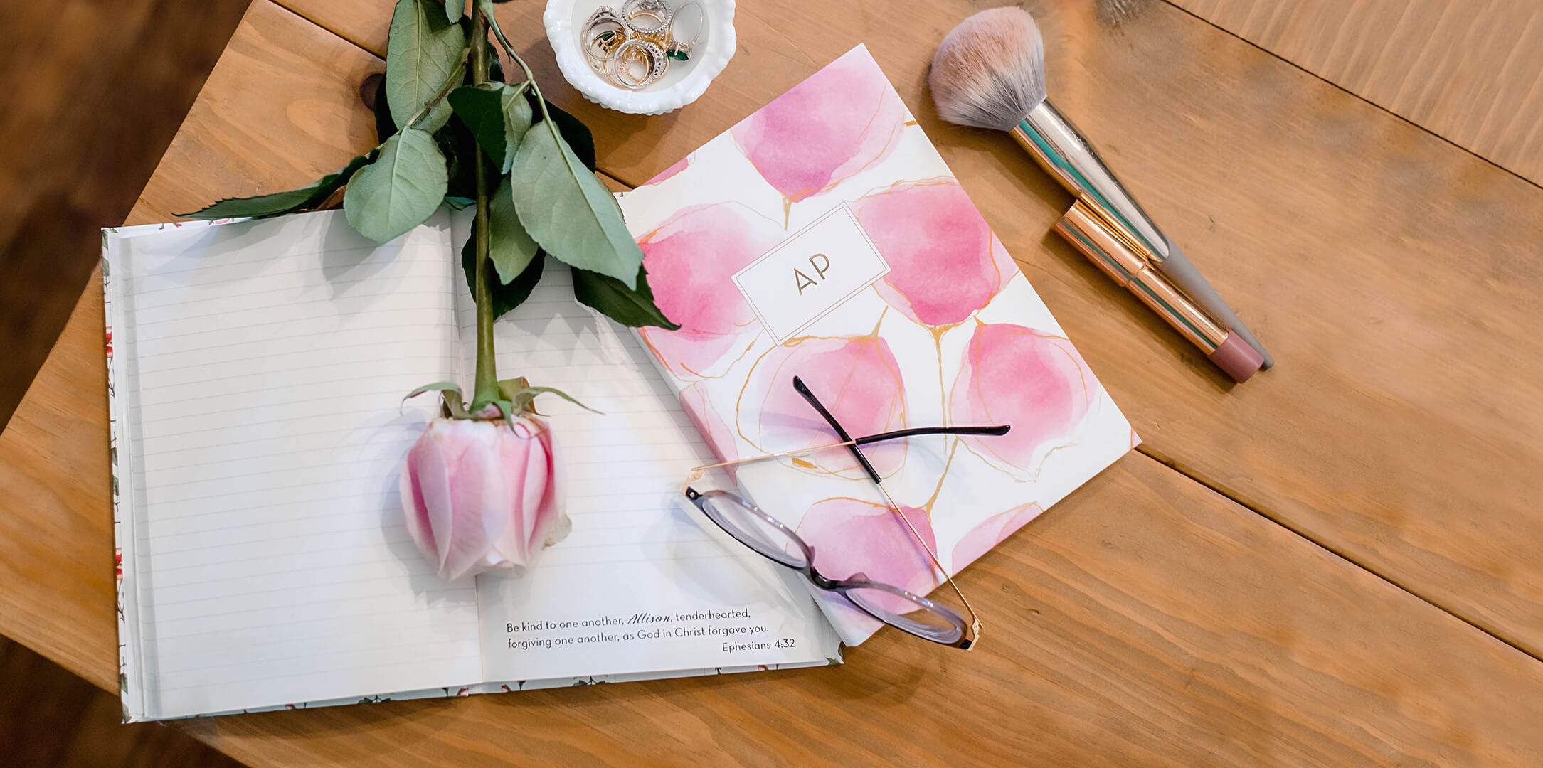 The perfect Mother's Day gift, personalized scripture journals and planners. Gift the gift of His words. Made in the USA with over 6500 five star reviews.