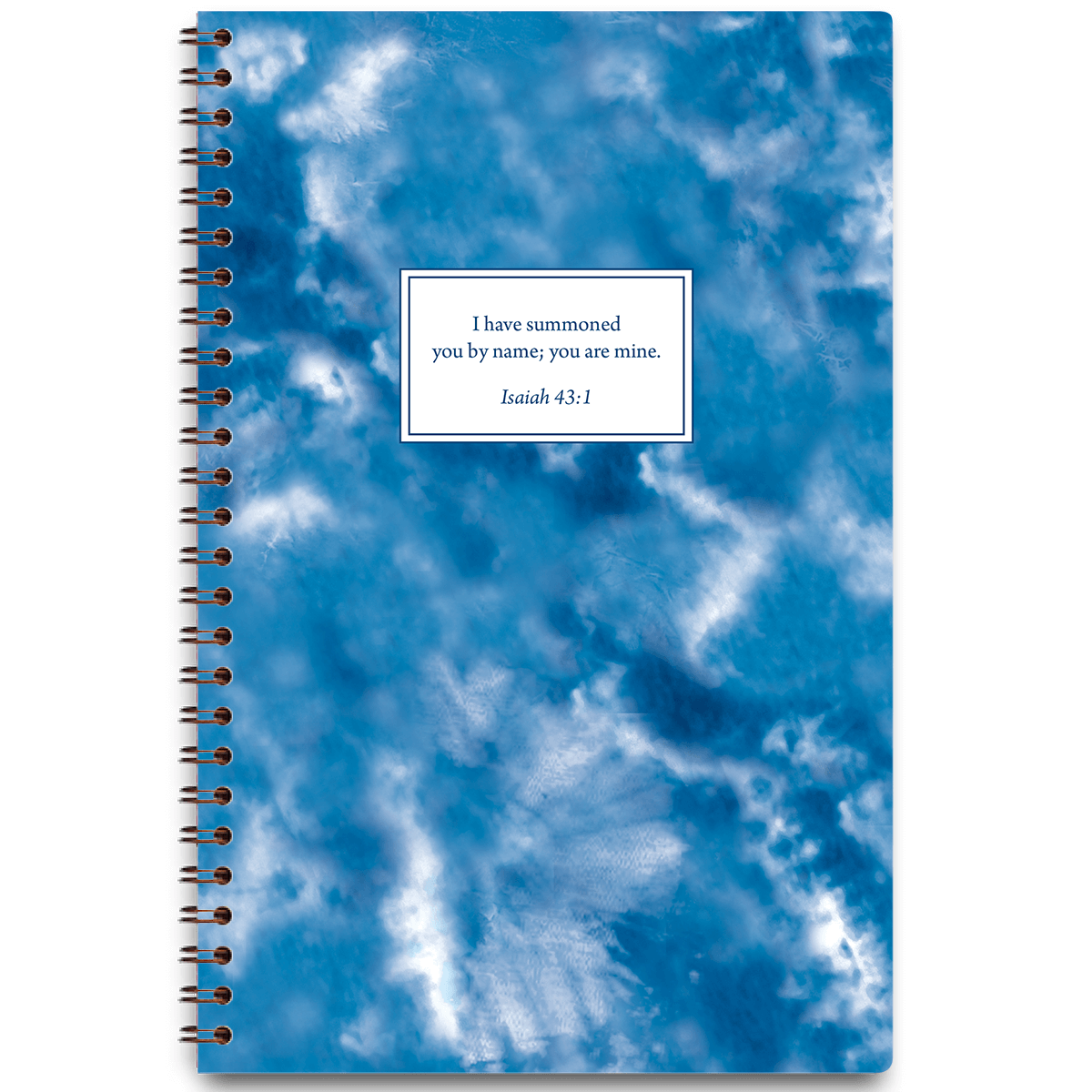 Blue Tie Dye – Personalized Scripture Journal by Paper Sunday