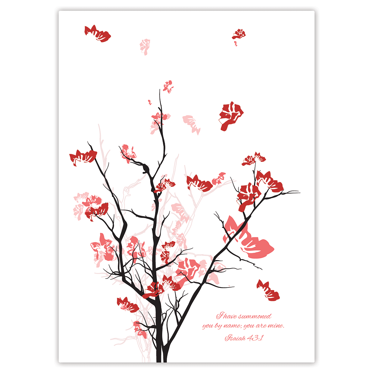 Custom cherry blossom planner with personalized name on flexible soft cover for lightweight planning
