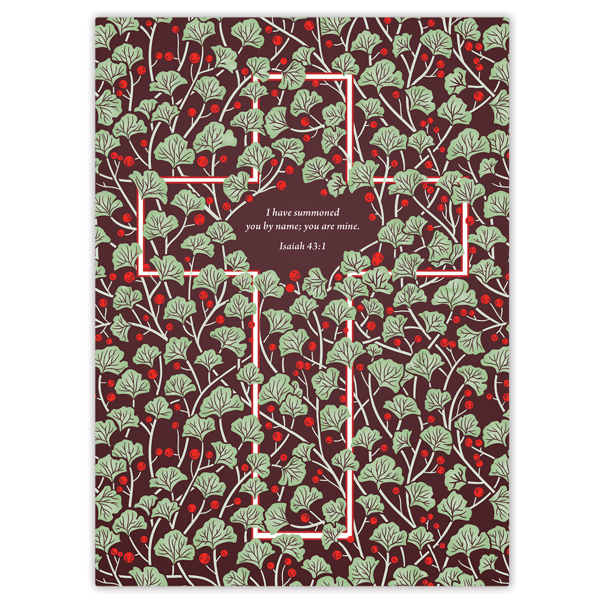 Softcover Bramble Cross Bible journal with natural vine cross artwork, personalized scripture journal featuring a one-of-a-kind selection of curated scriptures for quiet time and journaling