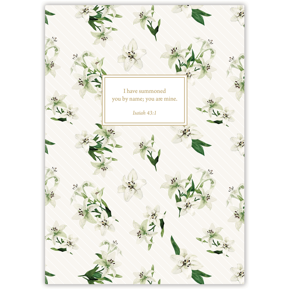 Personalized scripture mini journal Easter lily blooms design custom Bible verse journal Christian Easter gift for encouragement and prayer