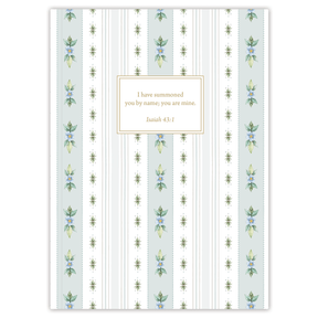 Blue Floral Stripe by Lydia Carraway
