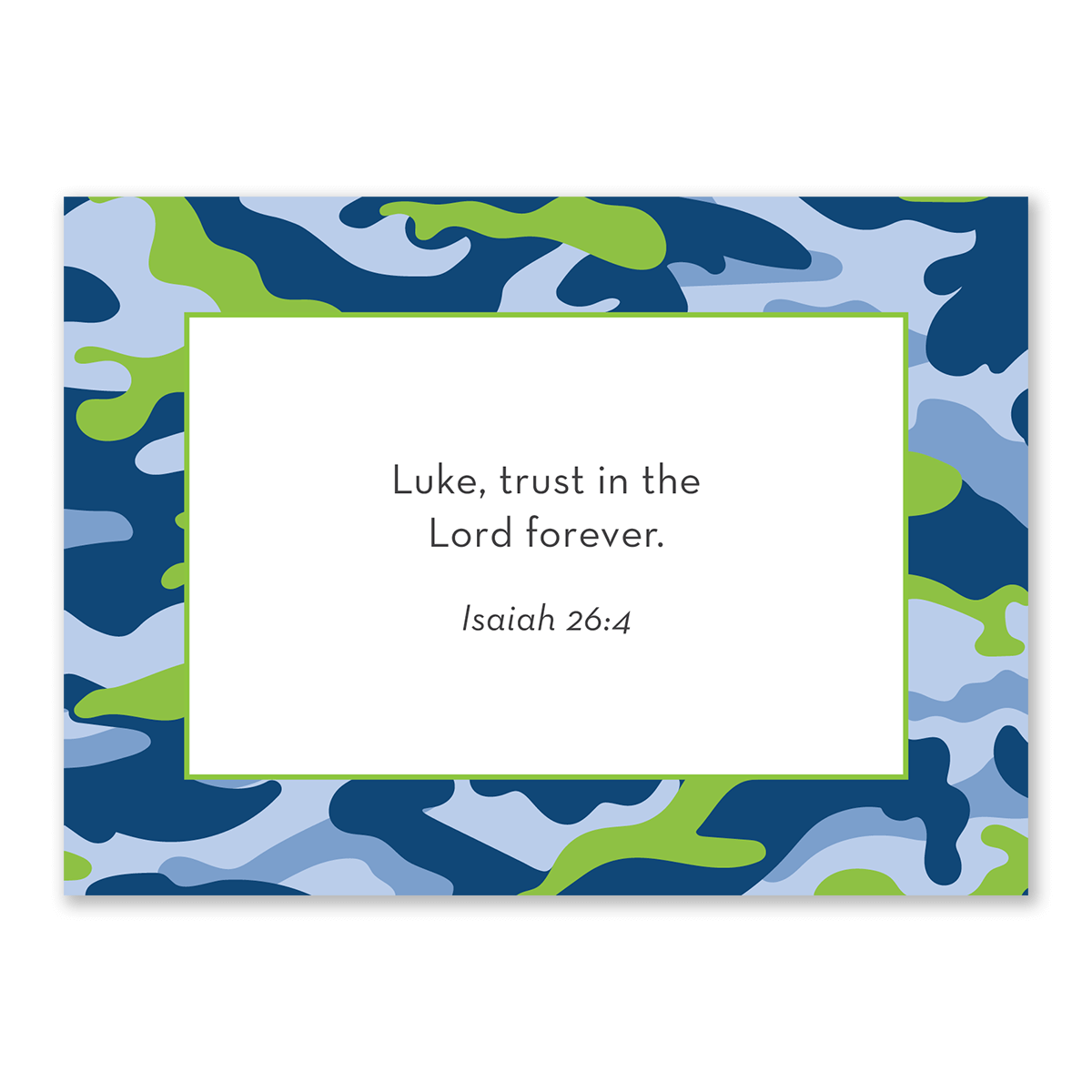 Custom Bible verse cards for boys blue design personalized scripture cards for children faith-based encouragement and devotional use
