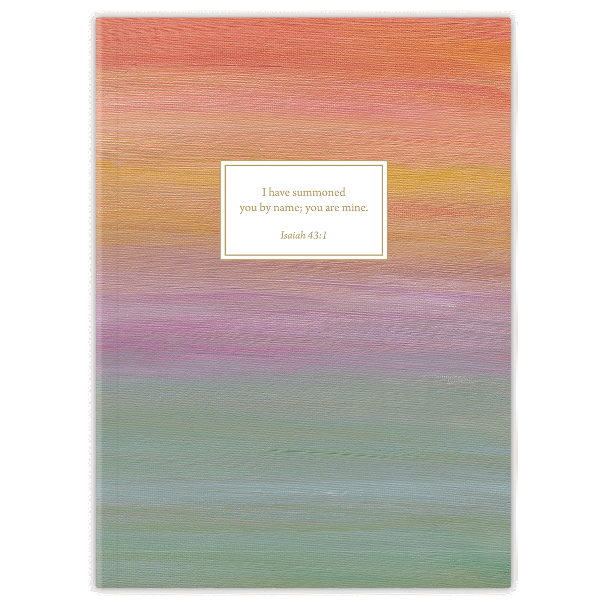 Softcover personalized Bible journal for women with New Mercies artwork by Heather Hostetter, featuring a one-of-a-kind selection of scriptures for quiet time, prayer, and daily devotion