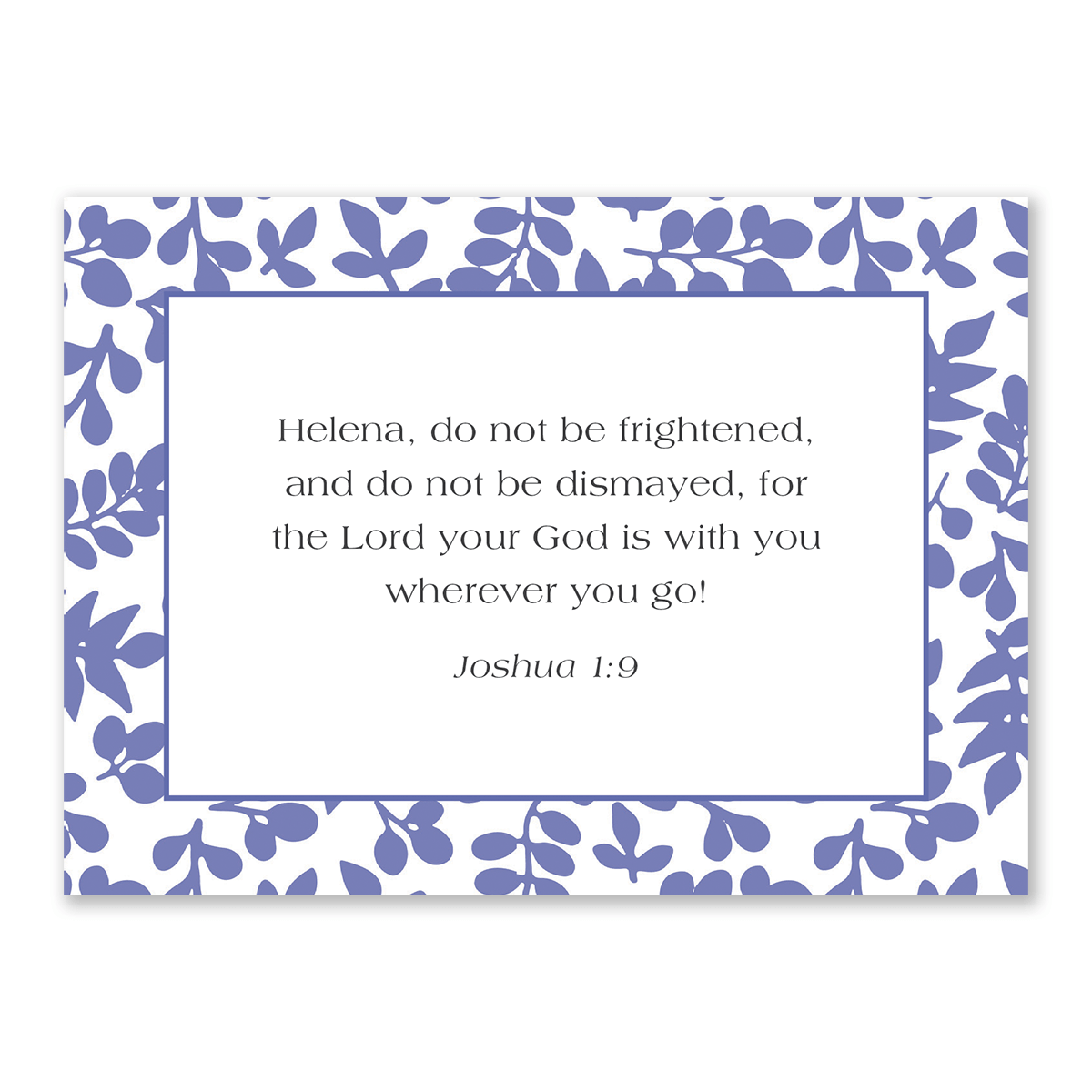 Personalized scripture cards blue design custom Bible verse cards for women Christian encouragement gift for daily inspiration