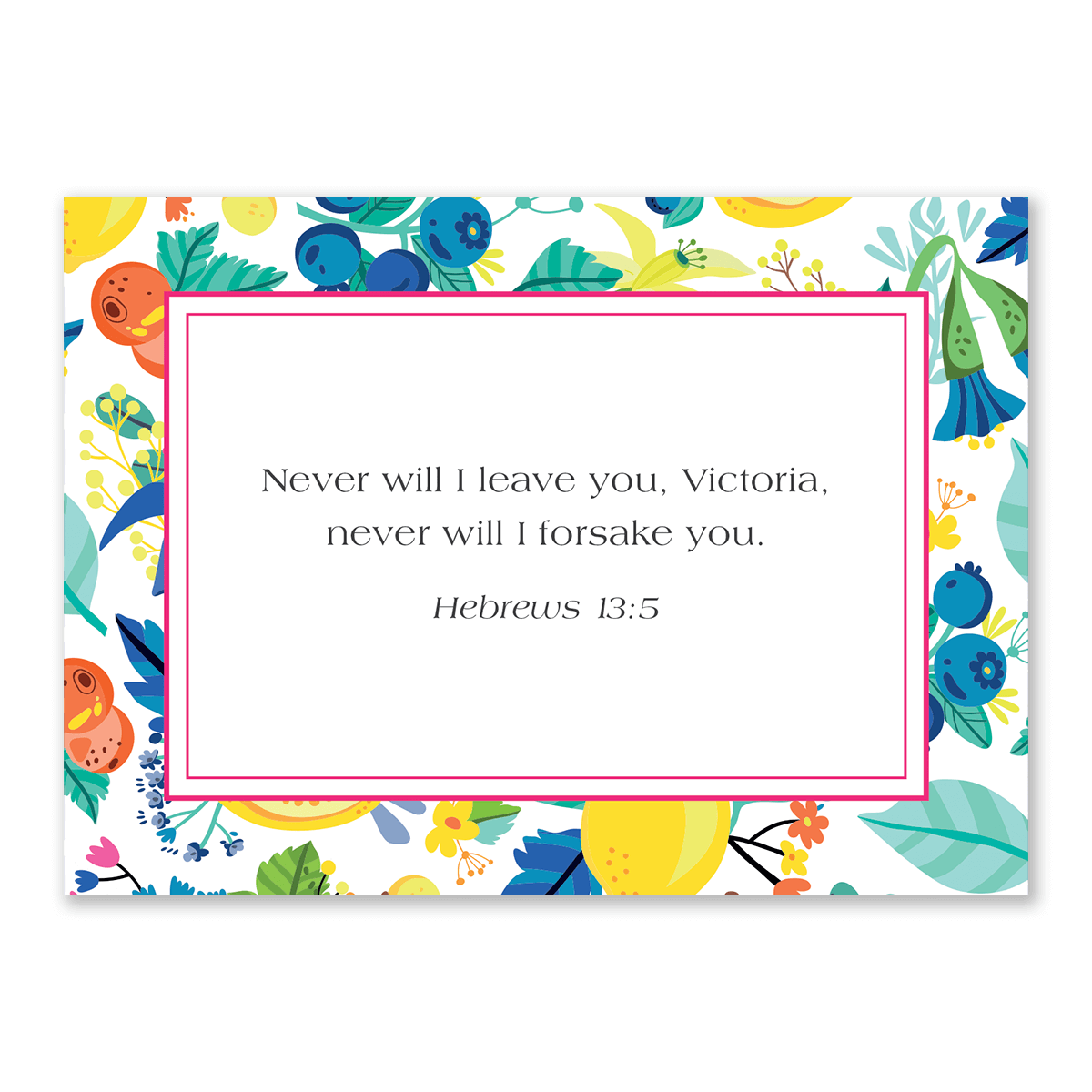 Custom Bible verse cards lemon design personalized scripture cards for women faith-based encouragement and devotional use