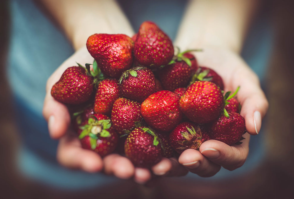 Fresh strawberries symbolizing spiritual fruit