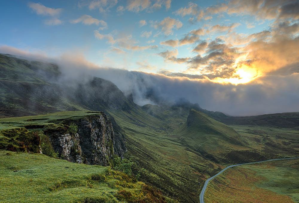 Sunrise over mountains symbolizing constancy and faithfulness