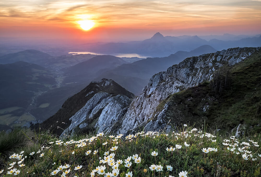 sunrise over mountains symbolizing hope strength and endurance