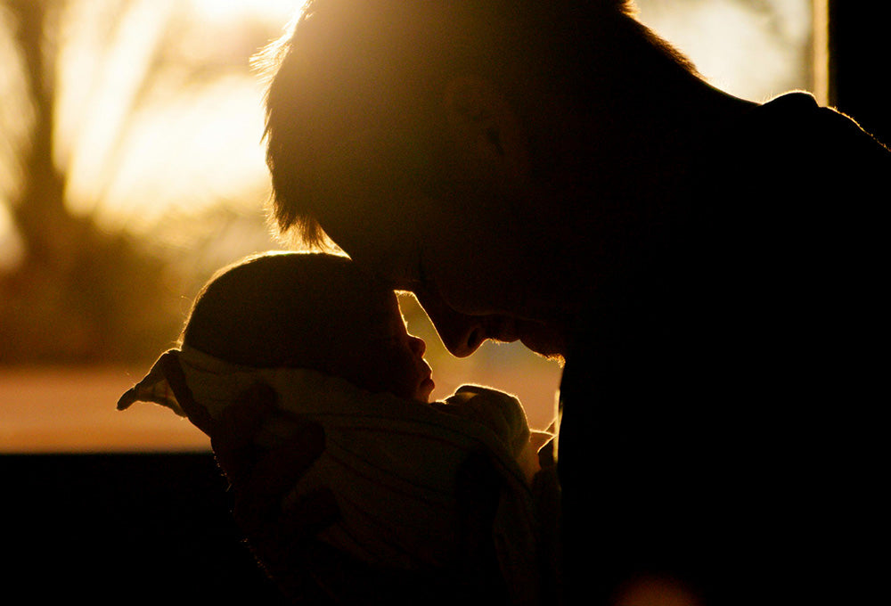 Father and child connected