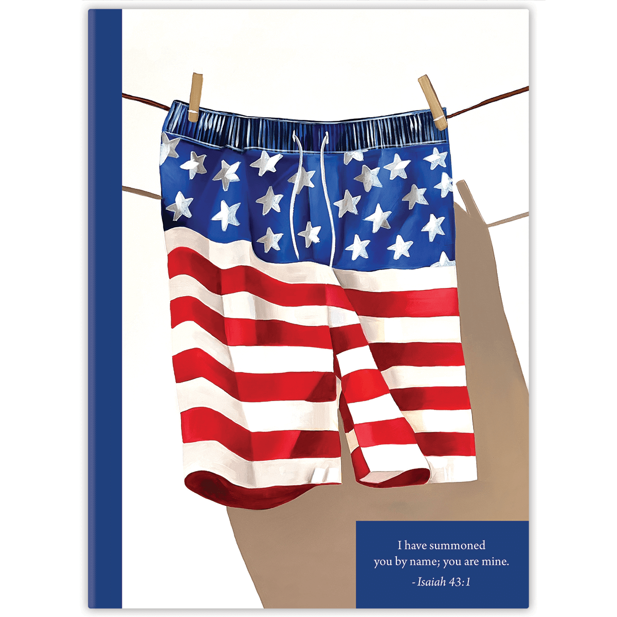 Personalized All American planner with durable hardcover and custom name on bold design