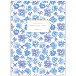 Personalized Betsy floral planner with durable hardcover and custom name on floral design