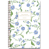 Personalized Berry Buds planner by Jennifer Ashley with colorful floral design and custom name, wire coil binding