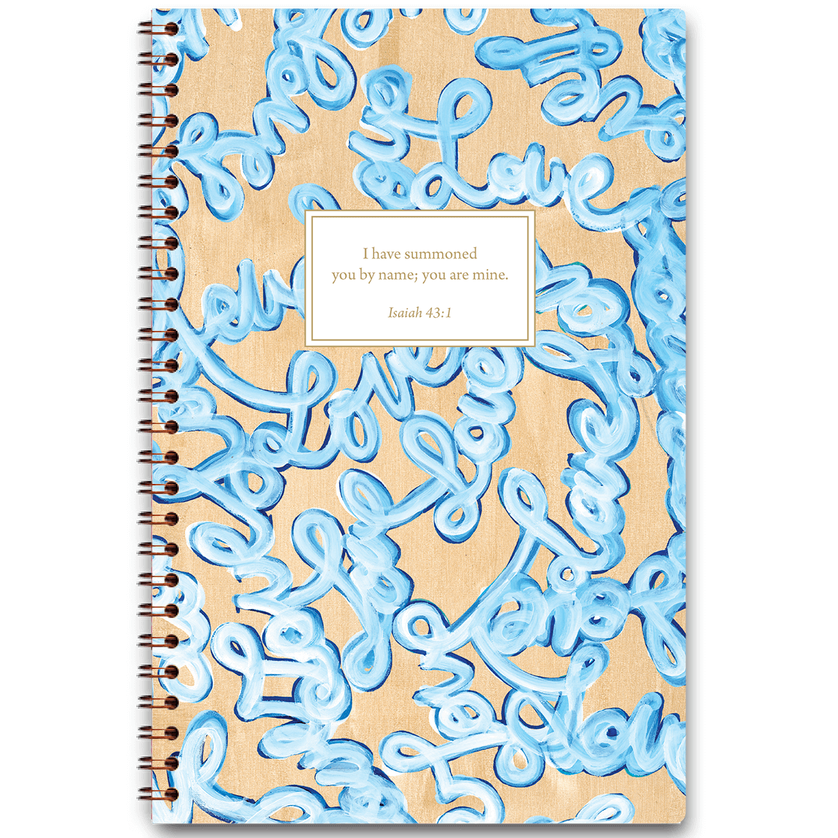 Personalized Laced with Love planner by Allison Castillo with detailed design and custom name, wire coil binding