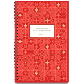Red Stardust – Personalized Scripture Journal by Paper Sunday
