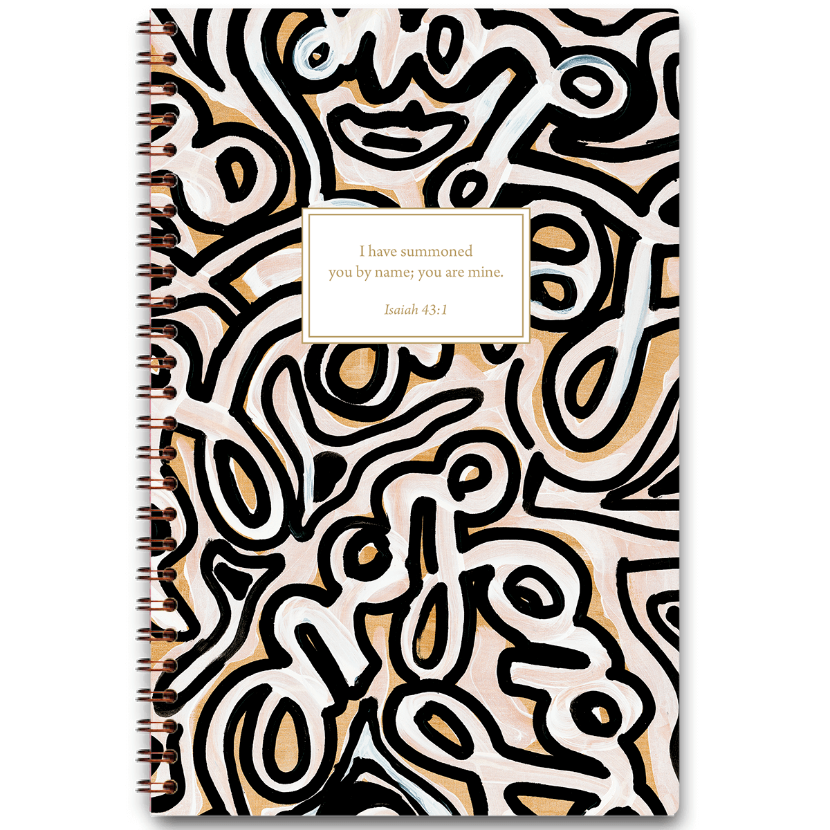 Personalized Love Is in the Air planner by Allison Castillo with uplifting design and custom name, wire coil binding