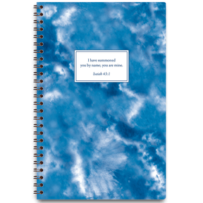 Blue Tie Dye – Personalized Scripture Journal by Paper Sunday