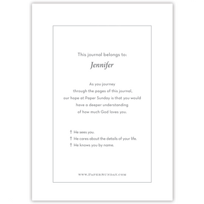 Mini Black Jack by Jenn Thatcher – Personalized Scripture Journal by Paper Sunday – view 8
