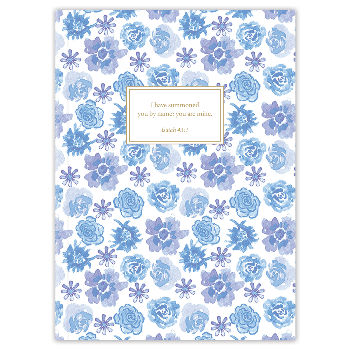 Custom floral planner with Betsy design by Jennifer Ashley and personalized name on flexible soft cover