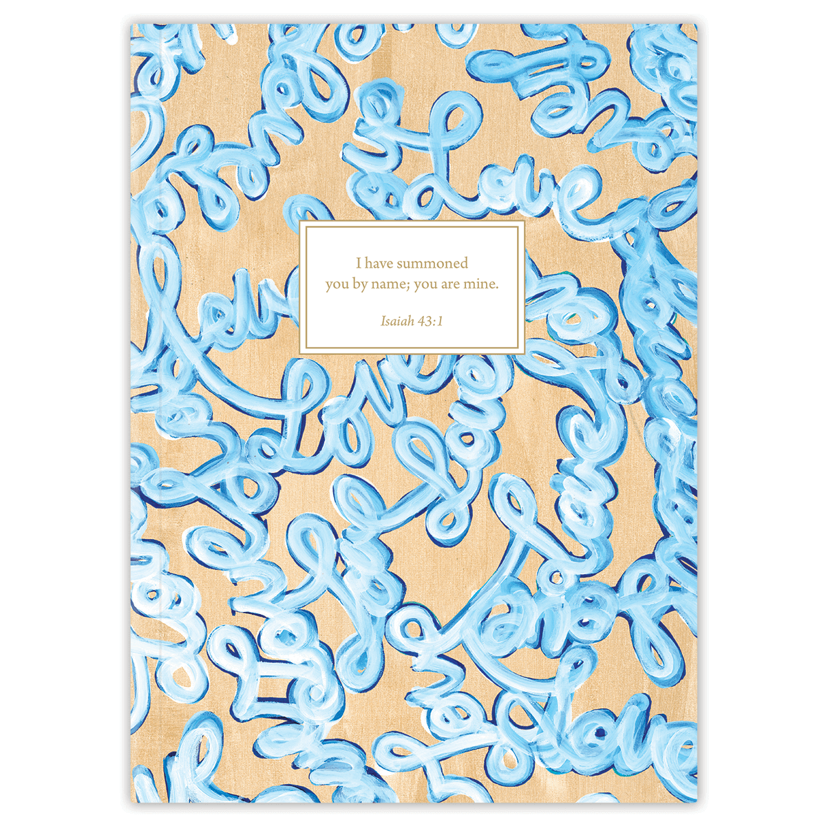 Custom planner with Laced with Love design by Allison Castillo and personalized name on soft cover