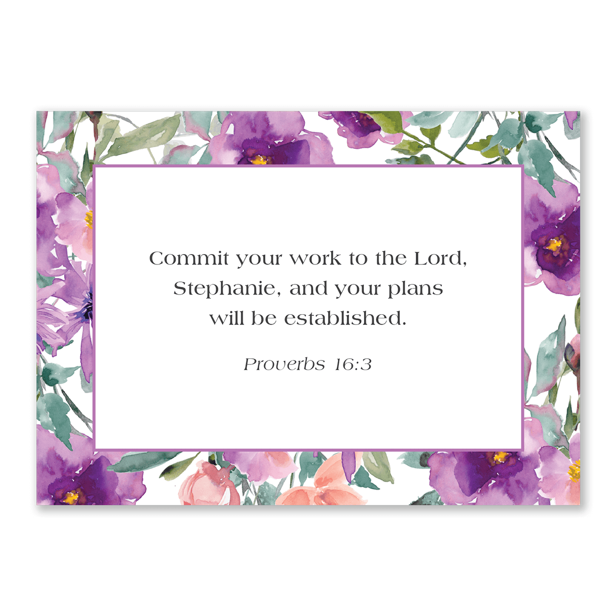 Personalized scripture cards Joy design custom Bible verse cards for women Christian encouragement gift for daily inspiration
