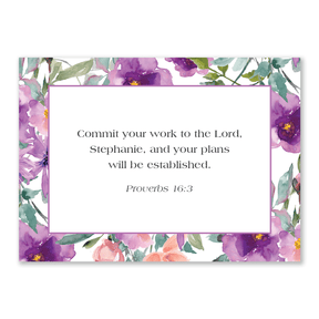 Personalized scripture cards Joy design custom Bible verse cards for women Christian encouragement gift for daily inspiration