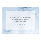 Personalized Bible verse cards sky design custom scripture cards for women Christian gift for encouragement and daily prayer