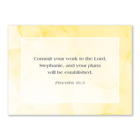 Personalized scripture cards sky design custom Bible verse cards for women Christian encouragement gift for daily inspiration