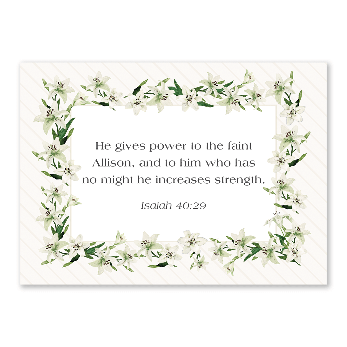Scripture Cards for Women (Easter Lily)