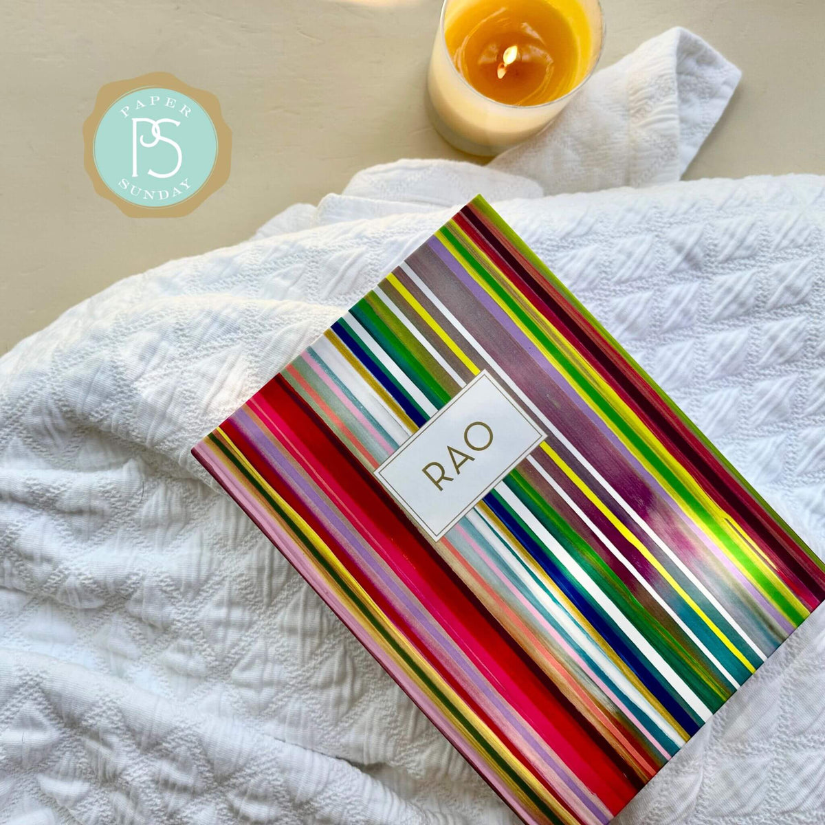 Hardcover Starburst personalized scripture journal by Allison Castillo, vibrant Christian journal with bold radiant design and carefully selected Bible verses for meaningful daily use