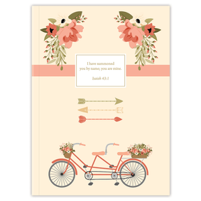 Bicycle Bliss - Womens Journal, christain journal, bible verse journal, christian arts gift, christian gift