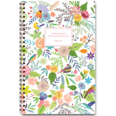 Birds in Paradise personalized scripture journal with wire coil binding by Paper Sunday, tropical bird design with a unique collection of curated Bible verses for daily reflection and journaling