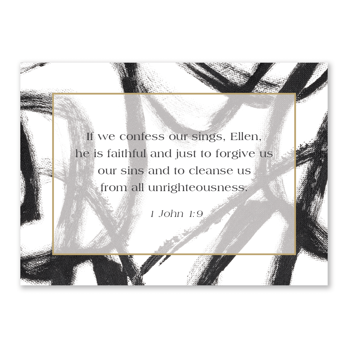 personalized Bible verse cards Black Jack design by Jenn Thatcher for women to use during daily prayer encouragement and quiet time reflection
