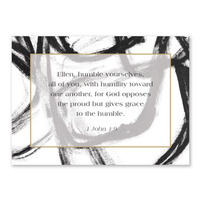 Personalized Bible verse cards Black Jack design by Jenn Thatcher custom scripture cards for women Christian gift for encouragement and daily prayer