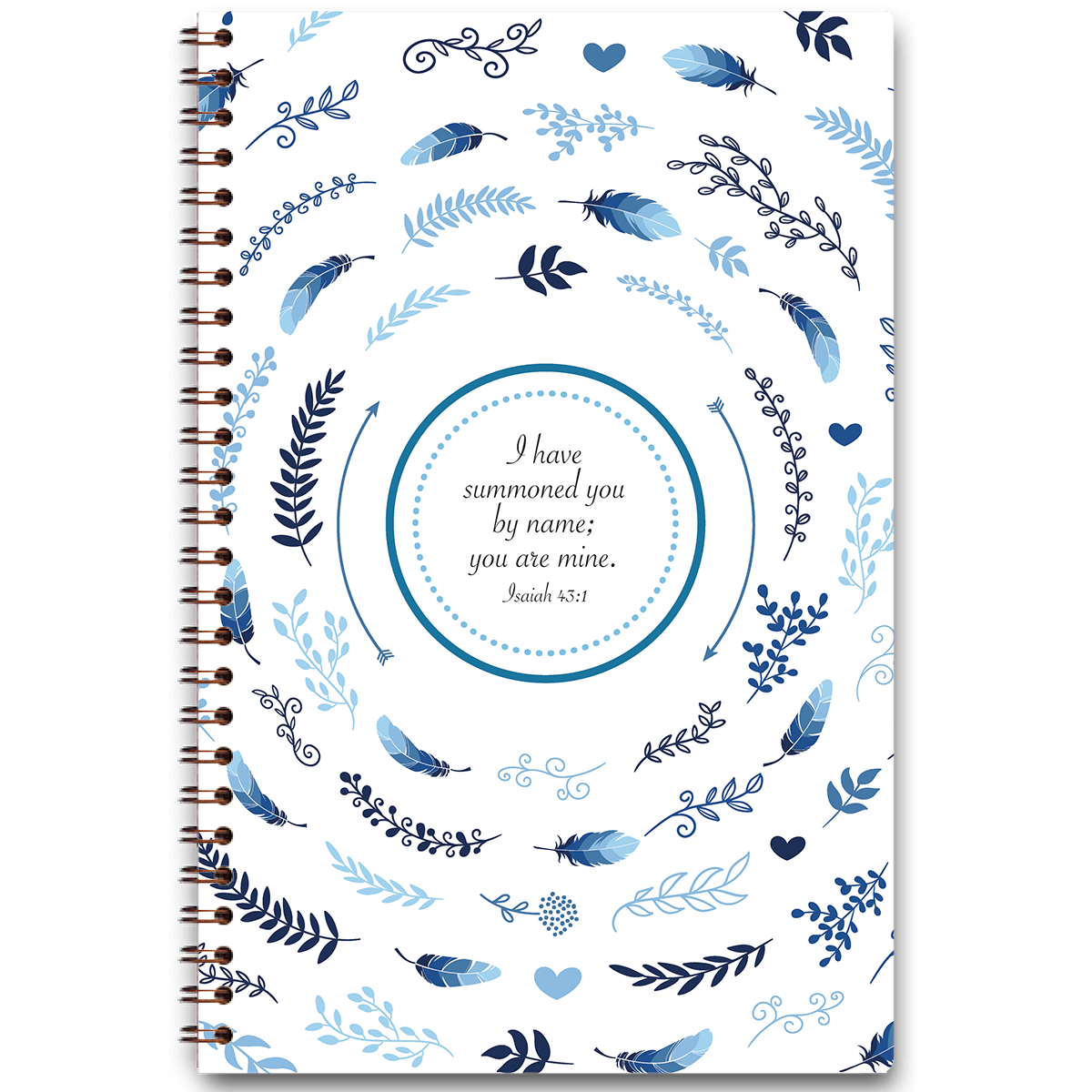 Blue Wreath – Personalized Scripture Journal by Paper Sunday
