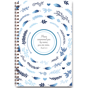 Blue Wreath – Personalized Scripture Journal by Paper Sunday