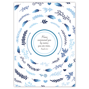 Blue Wreath – Personalized Scripture Journal by Paper Sunday – view 2