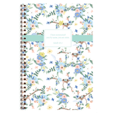 Blue Birdie personalized scripture journal with wire coil binding by Paper Sunday, soft nature-inspired design with a unique collection of hand-selected Bible verses for daily writing and reflection