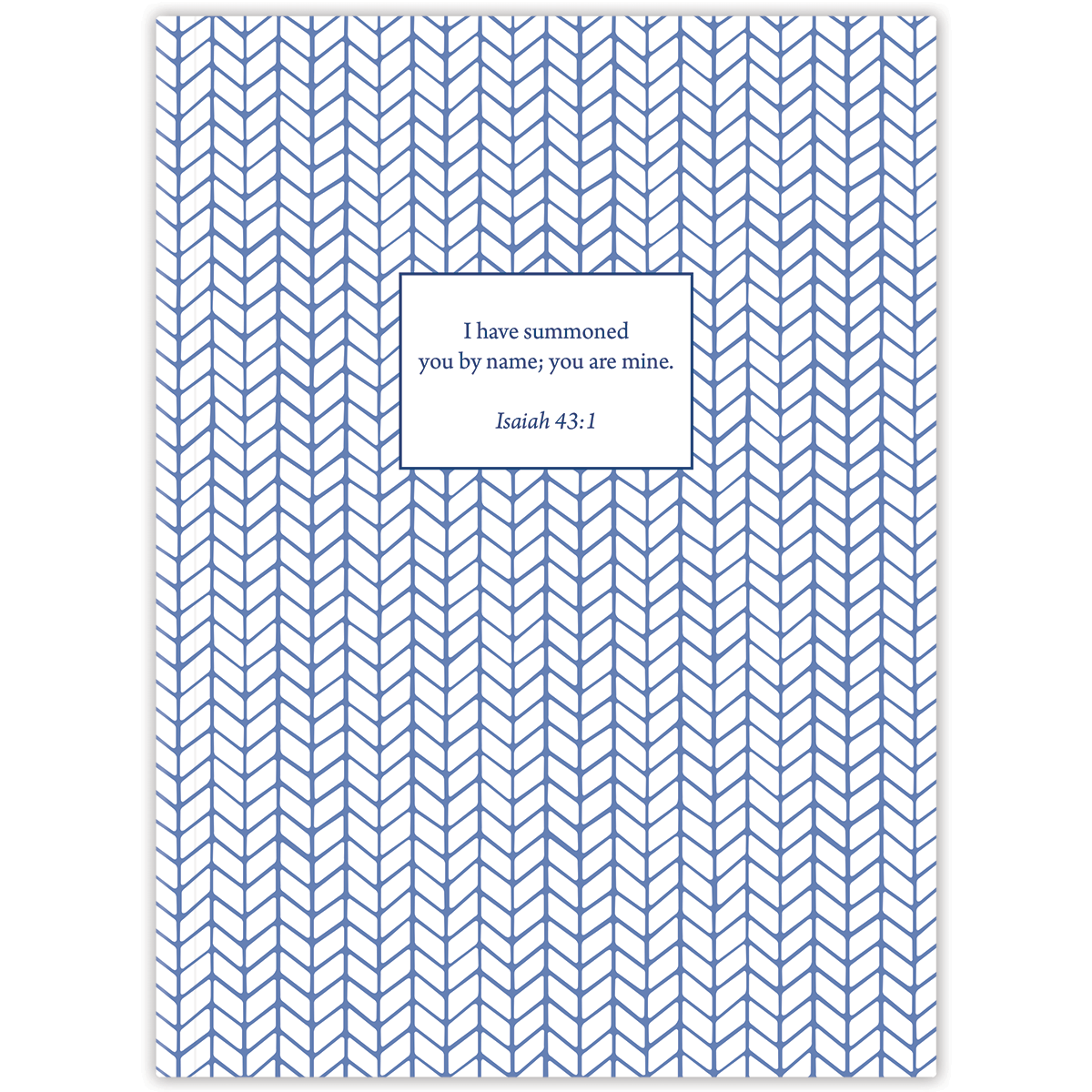 Hardcover personalized scripture journal with feather-inspired design, a calming Christian journal with carefully selected Bible verses for meaningful daily use