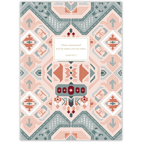 personalized boho planner with durable hardcover and custom name on boho style design