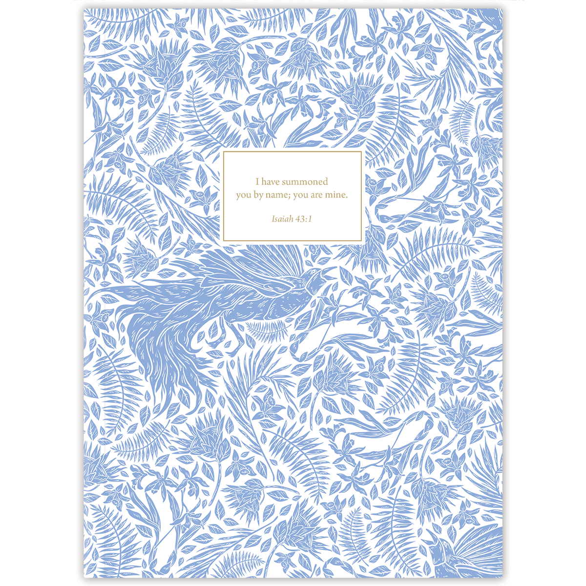 personalized chinoiserie bird planner with durable hardcover and custom name on floral bird design