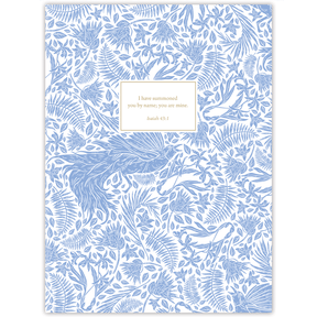 personalized chinoiserie bird planner with durable hardcover and custom name on floral bird design