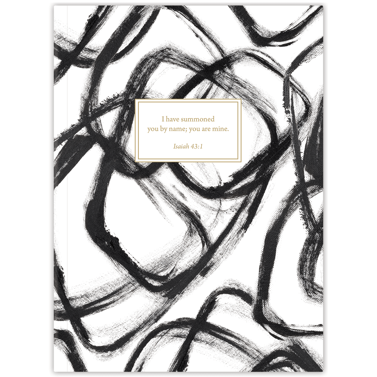 personalized Black Jack planner with durable hardcover and custom name on minimal black design