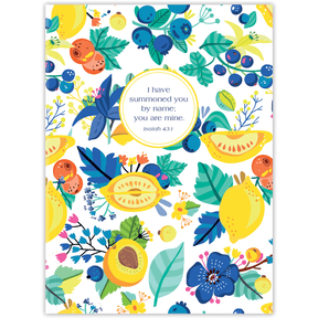 personalized freshly squeezed planner with durable hardcover and custom name on bright citrus design
