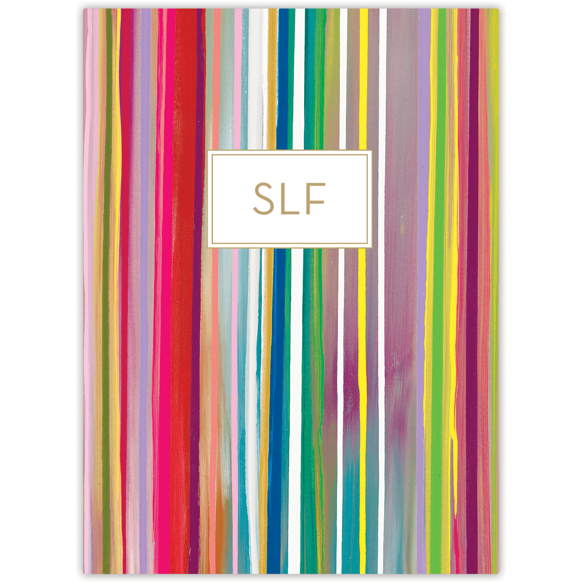 Starburst personalized scripture journal by Allison Castillo with custom initials on the cover, featuring a vibrant design and a unique curated set of Bible verses for daily reflection