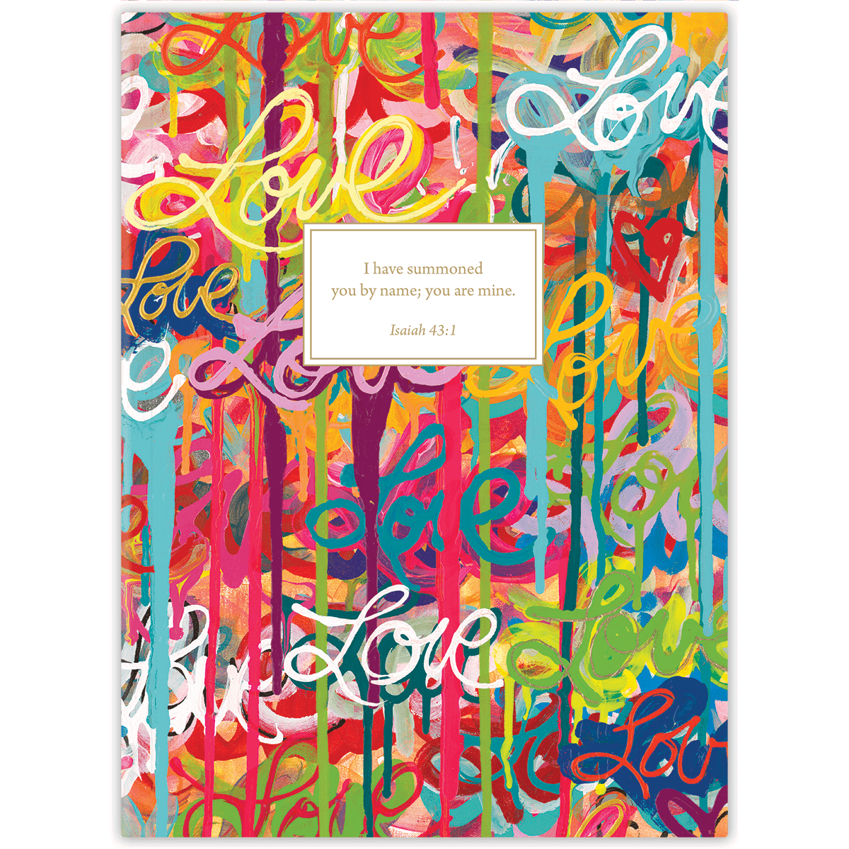 Custom planner with Can’t Stop All Your Lovin’ design by Allison Castillo and personalized name on flexible soft cover