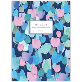 Hardcover Wild Berry Blooms personalized scripture journal by Elizabeth Lalama, vibrant nature-inspired Christian journal with berry and floral design and carefully selected Bible verses for meaningful daily use