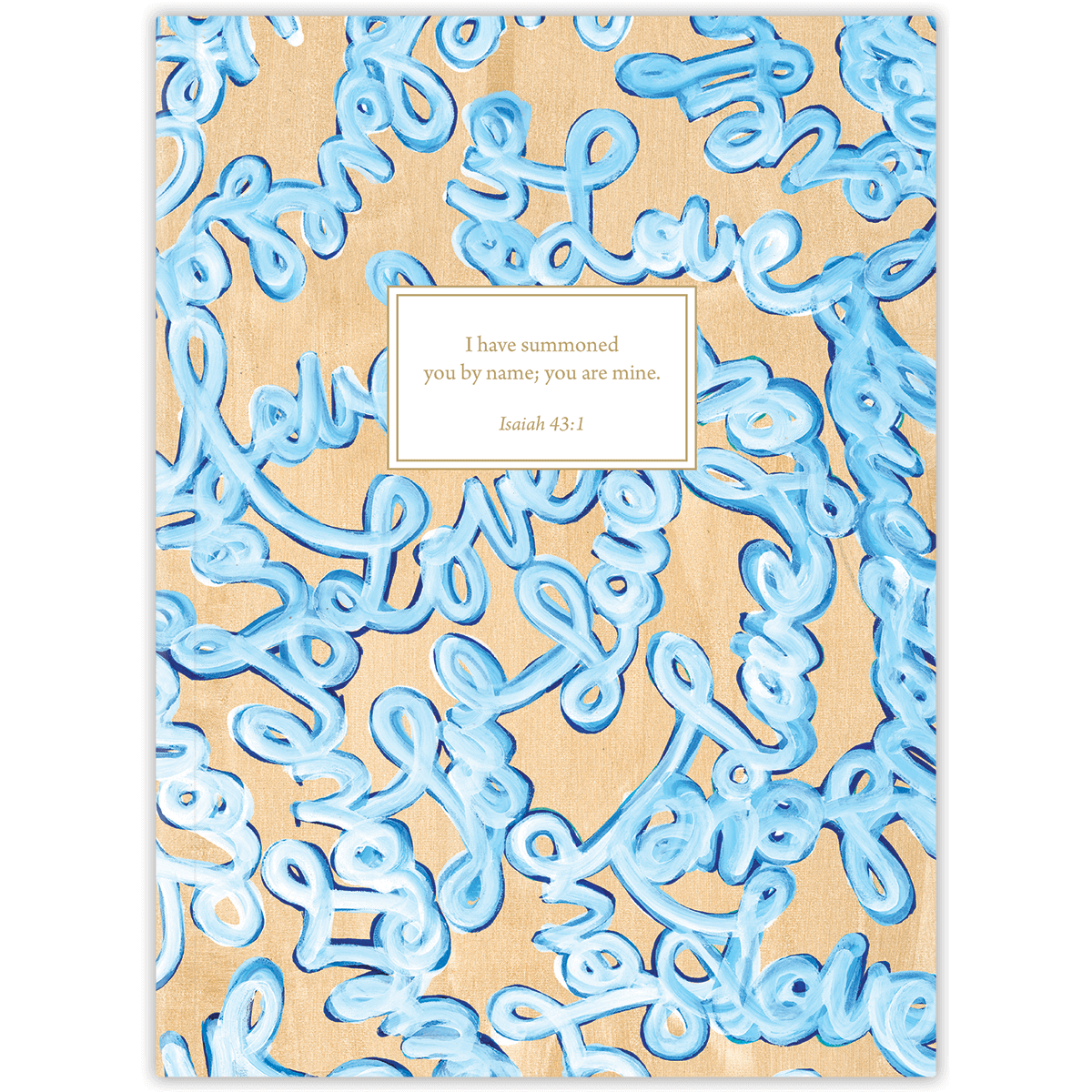 Hardcover Laced with Love personalized scripture journal by Allison Castillo, soft and romantic Christian journal with lace design and carefully selected Bible verses for meaningful daily use